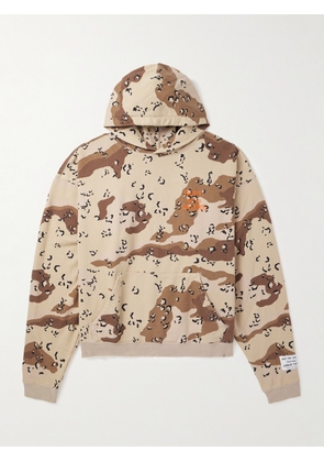 Gallery Dept. - Camouflage-Print Cotton-Jersey Hoodie - Men - Neutrals - XS