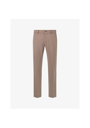 Mens Boggi Milano Straight Regular-Fit Stretch-Cotton Trousers