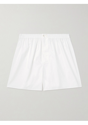 Zimmerli - End-On-End Cotton Boxer Shorts - Men - White - S