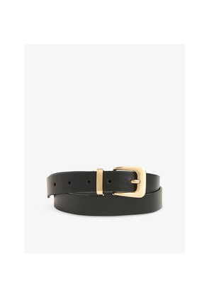 Womens Whistles Metal-Keeper Leather Belt