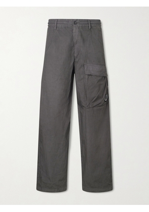 C.P. Company - Straight-Leg Logo-Appliquéd Cotton Reps Cargo Trousers - Men - Gray - IT 44