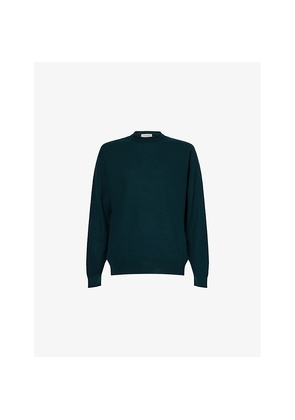 Mens John Smedley Textured Crewneck Wool Jumper