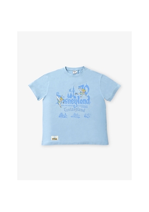 Womens The Disney Store At Selfridges Disney x Skinnydip Unisex Disneyland Tinker Bell Graphic-Print Cotton-Jersey T-Shirt