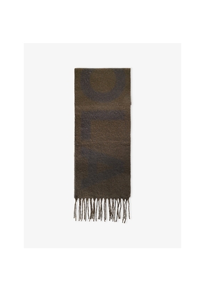 Womens Adanola Logo-Print Knitted Scarf