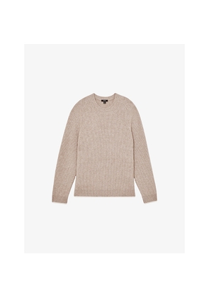 Mens Reiss Crammond Crewneck Brushed-Knit Jumper