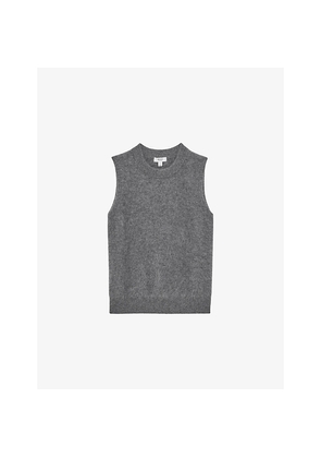 Womens Reiss Mel Round-Neck Cashmere Vest