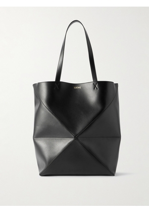 LOEWE - Puzzle Large Panelled Leather Tote Bag - Men - Black
