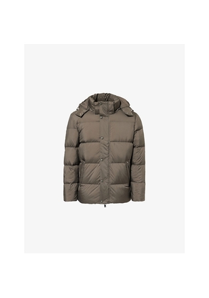 Mens Arne Detachable-Hood Padded Short Jacket