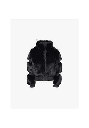 Womens Goldbergh Furry High-Neck Faux-Fur Ski Jacket