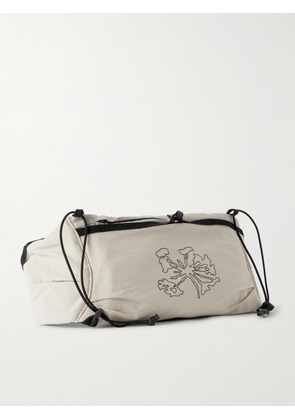 Portal - Borders Embroidered Ripstop-Trimmed Mesh Belt Bag - Men - Neutrals