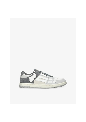 Mens Amiri Skel Distressed Suede Trainers