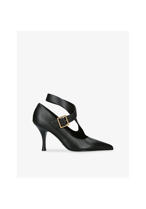 Womens Khaite Sloan 85 Leather Pumps