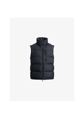 Mens Polo Ralph Lauren Brand-Embroidered Padded Shell Gilet