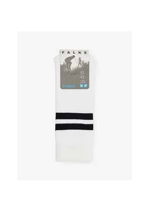 Mens Falke Dynamic Stripe-Trim Stretch-Cotton Socks