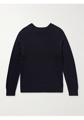 Nili Lotan - Reggie Silk and Cotton-Blend Sweater - Men - Blue - S