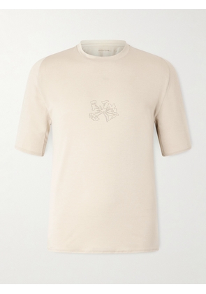 Portal - Lateral Peak Logo-Print Recycled-Jersey T-Shirt - Men - Neutrals - XS