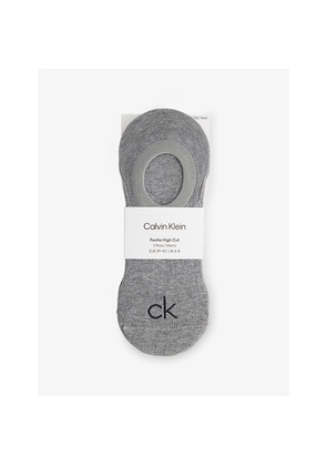 Mens Calvin Klein High-Cut Stretch-Cotton No-Show Socks