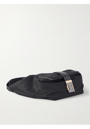 Christian Louboutin - Nox Leather-Trimmed Nylon Belt Bag - Men - Black