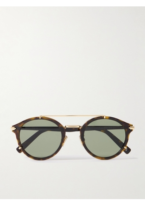 Dior Eyewear - DiorBlackSuit R7U Tortoiseshell Acetate and Gold-Tone Round-Frame Sunglasses - Men - Brown