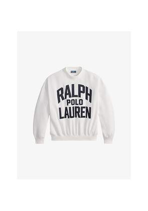Womens Polo Ralph Lauren Branded Relaxed-Fit Cotton-Blend Sweatshirt