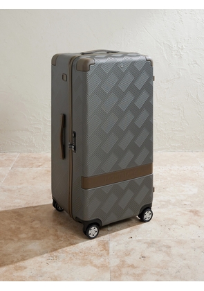 Montblanc - #MY4810 Extreme 3.0 Leather-Trimmed Polycarbonate Check-In Suitcase - Men - Silver