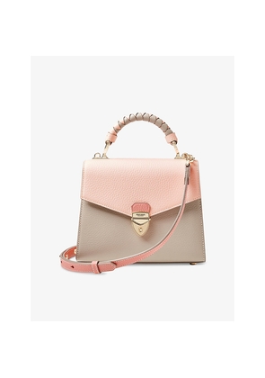 Womens Aspinal Of London Mayfair Midi 2 Leather Top-Handle Bag