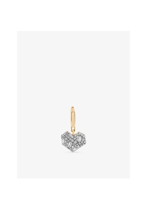 Kismet By Milka Mini Cherish 0.07ct Baguette-Diamond and 0.10ct Diamond Charm