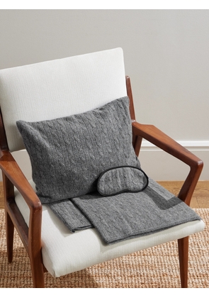 Ralph Lauren Home - Cable-Knit Cashmere Travel Accessories Set - Men - Gray