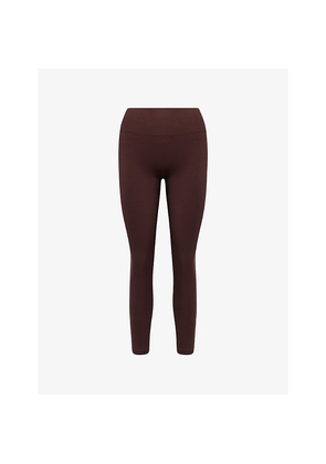 Womens Bo+Tee Sculpt Branded High-Rise Leggings