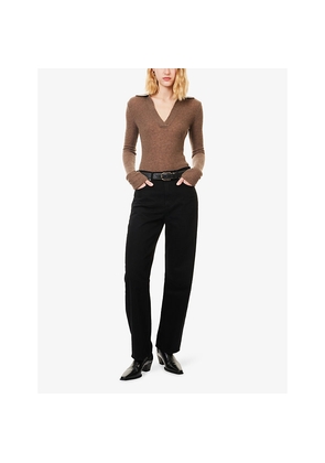 Womens Citizens Of Humanity Simone Wool and Cashmere Polo Jumper