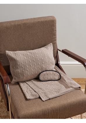 Ralph Lauren Home - Cable-Knit Cashmere Travel Accessories Set - Men - Neutrals