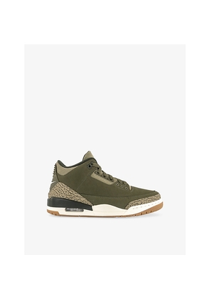 Mens Air Jordan 3 Retro Woven Mid-Top Trainers