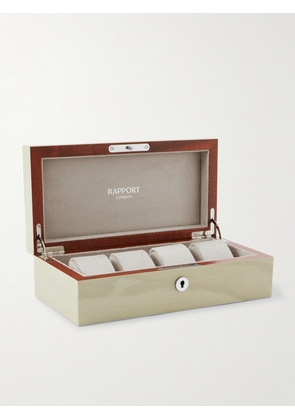 Rapport London - Heritage Lacquered Cedar Four-Piece Watch Box - Men - Neutrals