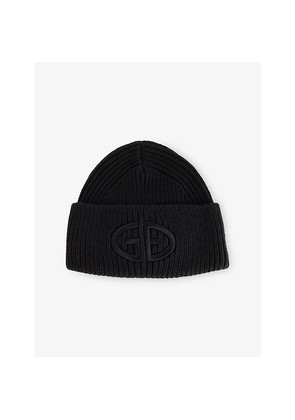 Womens Goldbergh Valerie Logo-Embroidered Knitted Beanie