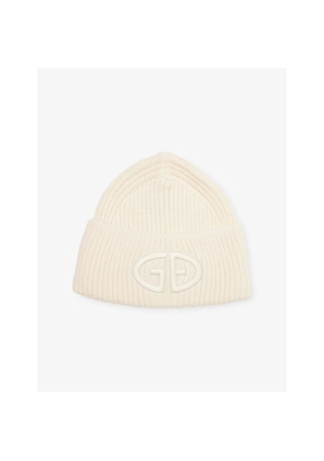 Womens Goldbergh Valerie Logo-Embroidered Knitted Beanie