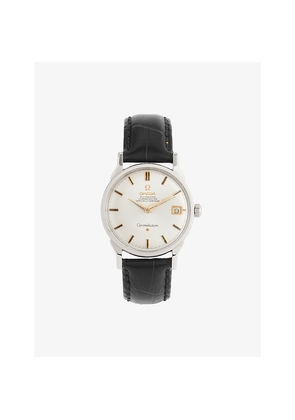 Mens Reselfridges Watches Pre-Loved Omega Constellation 1962 Stainless-Steel Automatic Watch 34mm