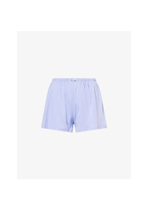 Womens The Nap Co Pointelle Cotton-Jersey Shorts
