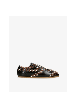 Womens Dries Van Noten Dustin Patent-Leather Trainers