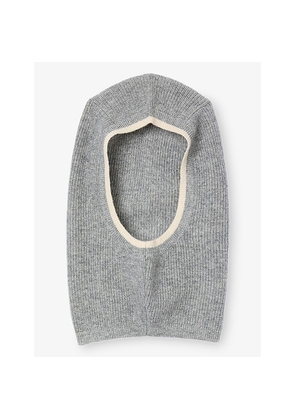Womens Sandro Ribbed Wool Balaclava