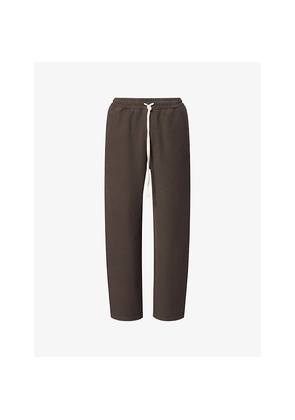 Mens The Couture Club Ribbed Wide-Leg Cotton-Jersey Jogging Bottoms