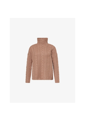 Womens Max Mara Genova  Mock-Neck Wool-And-Cashmere Knit Jumper