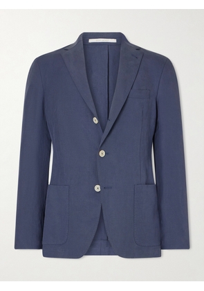 Eleventy - Lyocell and Linen-Blend Suit Jacket - Men - Blue - IT 46