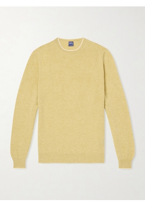 FEDELI - Argentina Persia Cashmere Sweater - Men - Yellow - IT 46