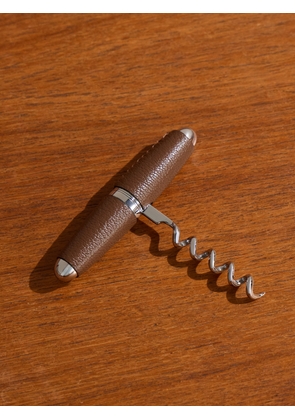 Dunhill - Leather-Trimmed Steel Corkscrew - Men - Brown