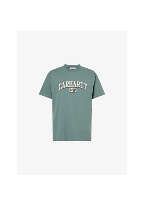 Mens Carhartt WIP Heavy Duty Brand-Print Cotton-Jersey T-Shirt