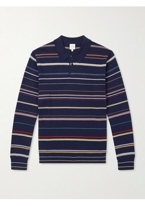 Paul Smith - Striped Merino Wool Polo Sweater - Men - Blue - S
