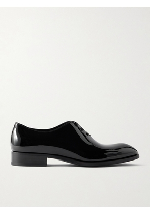 TOM FORD - Elkan Patent-Leather Oxford Shoes - Men - Black - EU 40