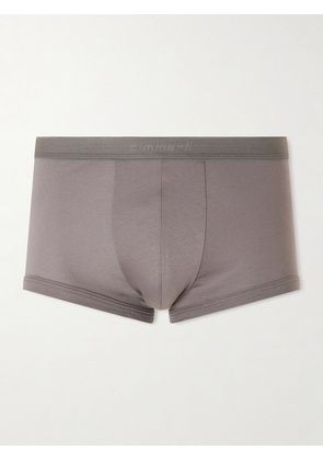 Zimmerli - Sea Island Cotton Boxer Briefs - Men - Brown - S