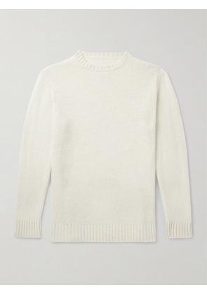 Anderson & Sheppard - Super Soft Cashmere Sweater - Men - Neutrals - XS
