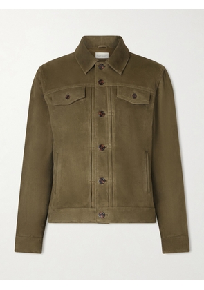 Officine Générale - Liam Suede Jacket - Men - Green - XS